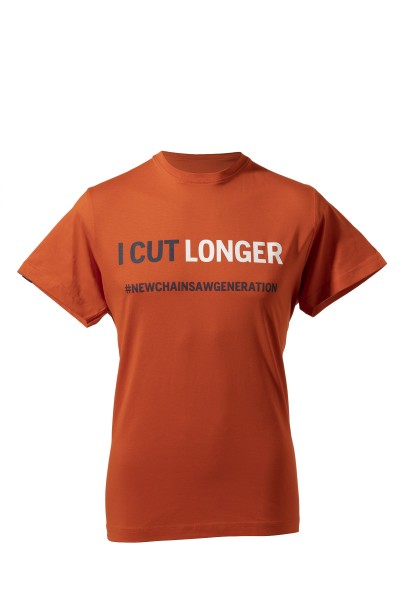Husqvarna T-SHIRT I CUT LONGER UNISEX orange