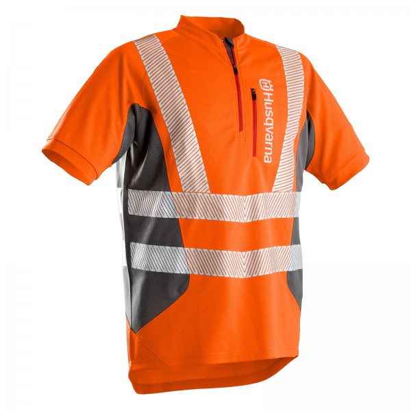 Husqvarna T-Shirt Technical High Viz Kurzarm EN20471 - Orange