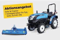 Solis 16 Allrad Traktor + Schlegelmäher Solis, SLFMC-106