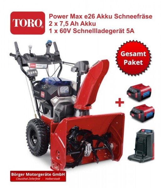 TORO Schneefräse Power Max E26 60V – Set