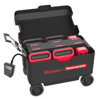 Kress Commercial Mobile Ladebox KAC843 mit 6 Ladeports Ladegerät mit Rädern
