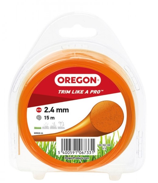 Oregon Trimmerfaden Multicolor Ø 2,4 mm Orange